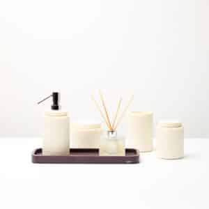 Roll 01-Kit (Soap Dispenser/Toothbrush/Cotton/Swabs) Resin/Metal