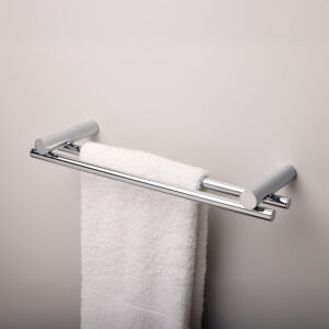 New L55 Double Towel Rail 15 (15 ¾" x 5" x 1 ½") Metal