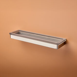 SS Slim Shelf 18 (18 ¼" x 5" x 1 ½") Resin/Polished Stainless Steel