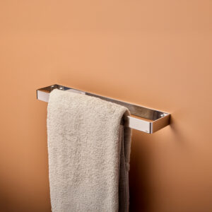 SS Slim Towel Rail 17 (17 ¾" x 3 ½" x 1 ¼") Polished Stainless Steel