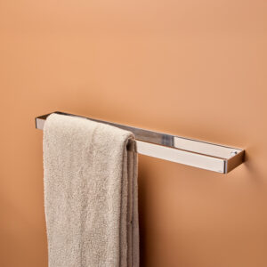 SS Slim Towel Rail 23 (23 ½" x 3 ½" x 1 ¼") Polished Stainless Steel