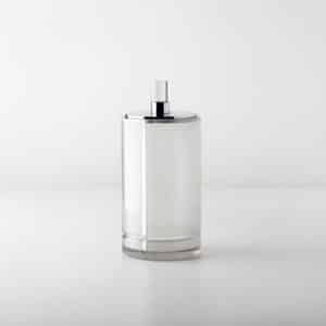 Bespoke Geometric, Swabs Holder (Ø3" x 6 ¾") Resin/Metal