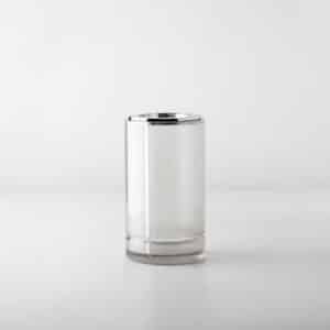 Bespoke Geometric, Toothbrush Open Holder and Flower Vase (Ø3" x 5 ½") Resin/Metal