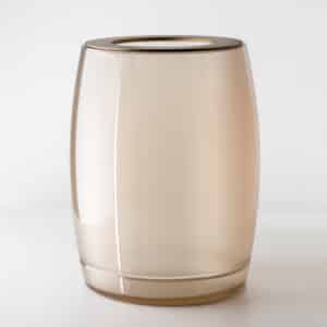 Bespoke Organic, Wastebasket Open Lid (Ø8 ¾" x 11 ½") Resin/Metal